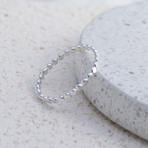 Beaded Flat Ring