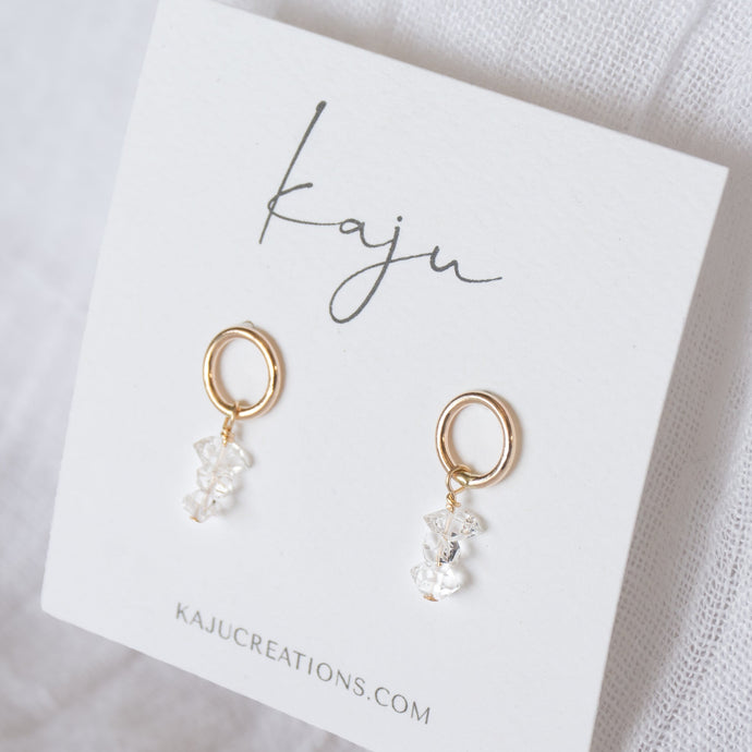 Herkimer Diamond Drop Earrings