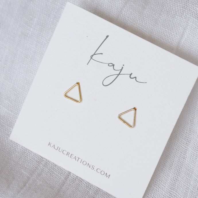Triangle Gold Studs