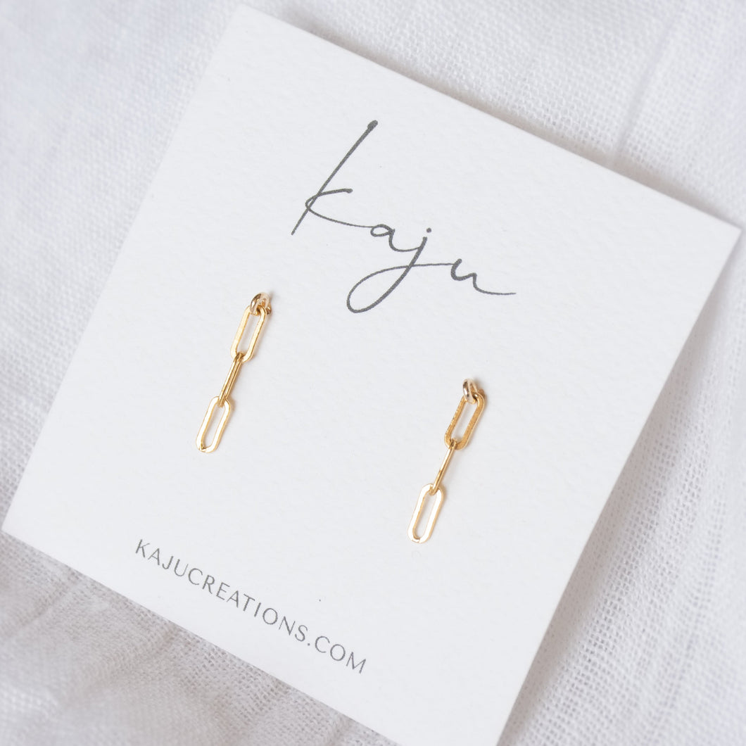 Gold Chain Stud