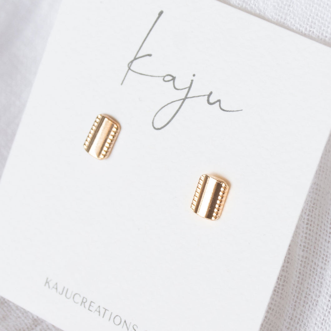 Stripe Stud Earrings
