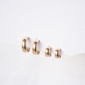 Gold Thick Hoops