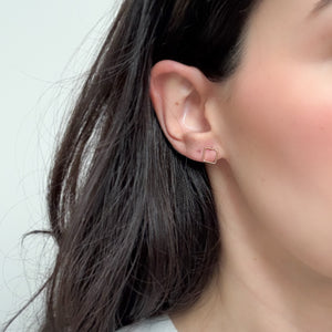 Square Gold Studs