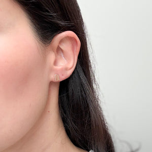 Stripe Stud Earrings