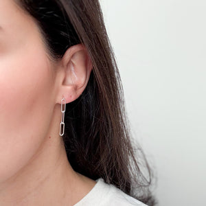 Silver Thick Chain Studs