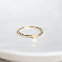 Load image into Gallery viewer, Heart Ring Gold Filled