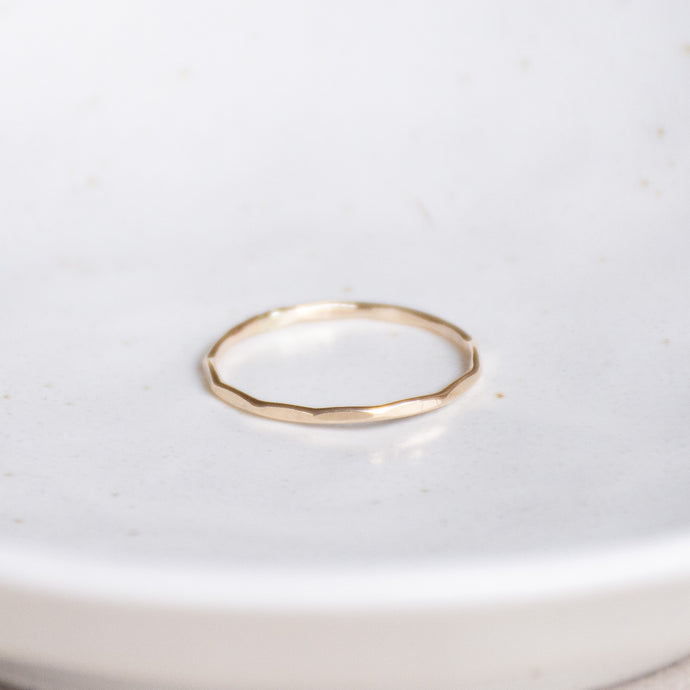 Stackable Hammered Ring