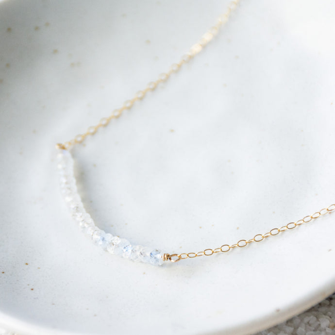 Moonstone Bar Necklace