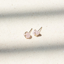 Load image into Gallery viewer, Rose Quartz Stud Earrings