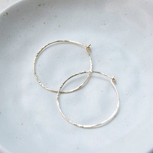 Organic Gold Fill Hoops